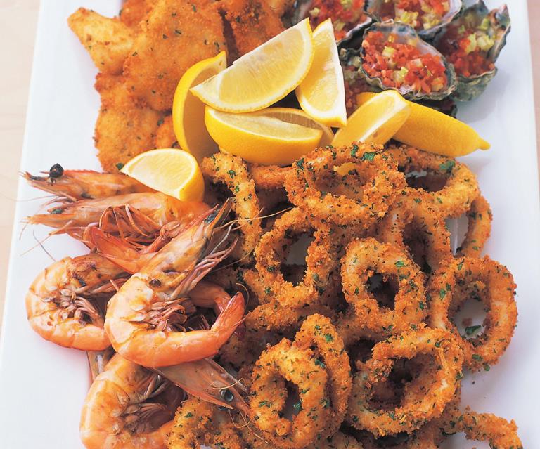 hot seafood platter